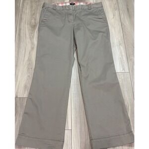 J.Crew City Fit Stretch Chino Pants Khaki Tan Straight Leg 10 Short 86503